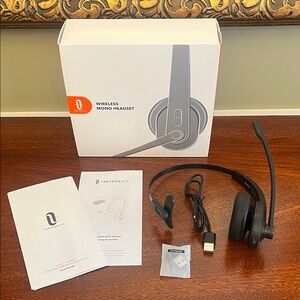 TaoTronics TT-BH041 Bluetooth Wireless Mono Headset, Chger, PC Adapter Instr Box